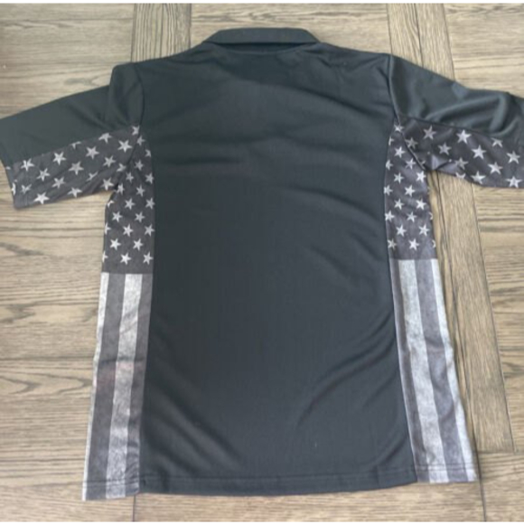 black polo american flag 4th of July mens size Sm - Picture 4 of 5